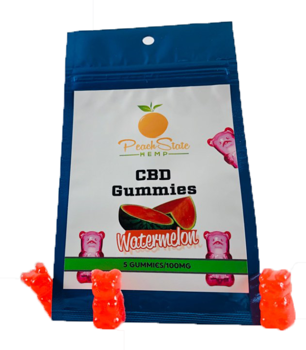 5 Count Watermelon Flavored CBD Gummies